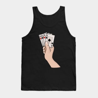 Four Aces Playing Cards Tank Top